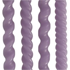 Schilliger Sélection  Bougies Spirales 4 pièces Violet 2.7x31cm