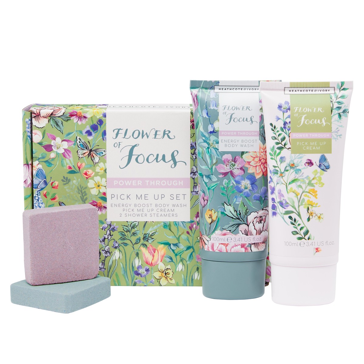  FLOWER OF FOCUS Coffret Soin Bien-ètre FLOWER OF FOCUS  2x200ml & 2x30gr