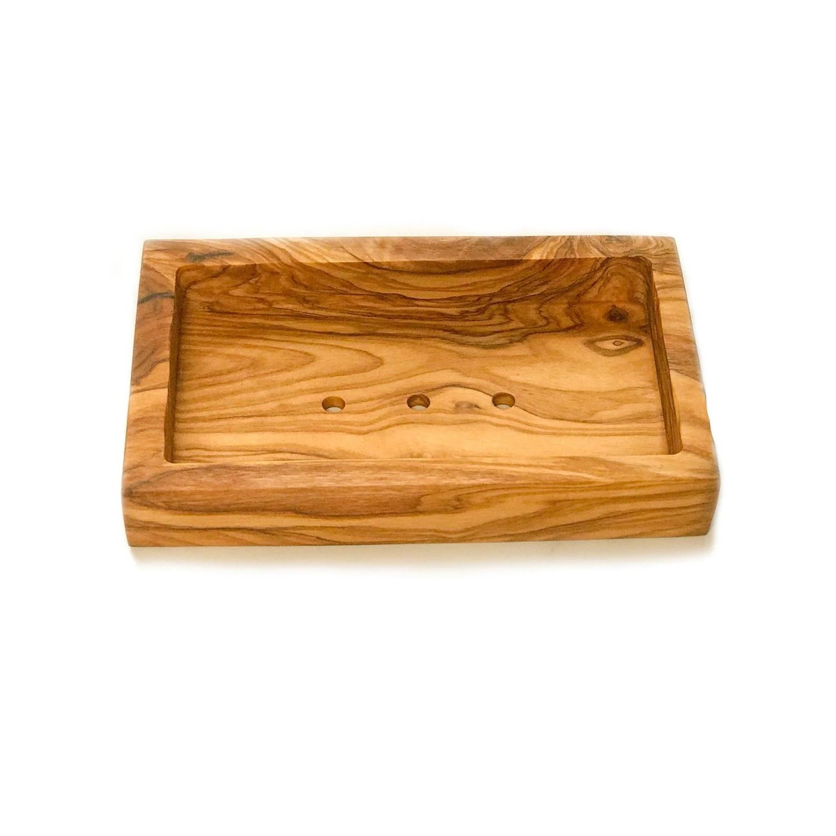   Porte-Savon en bois d'olivier rect. ECOB089  13cm