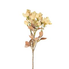   Fleur en branche séchée artificielle Blanc crème 68cm