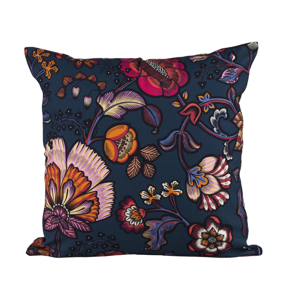 Thevenon INDIENNE Housse de Coussin Indienne Bleu pétrole 45X45