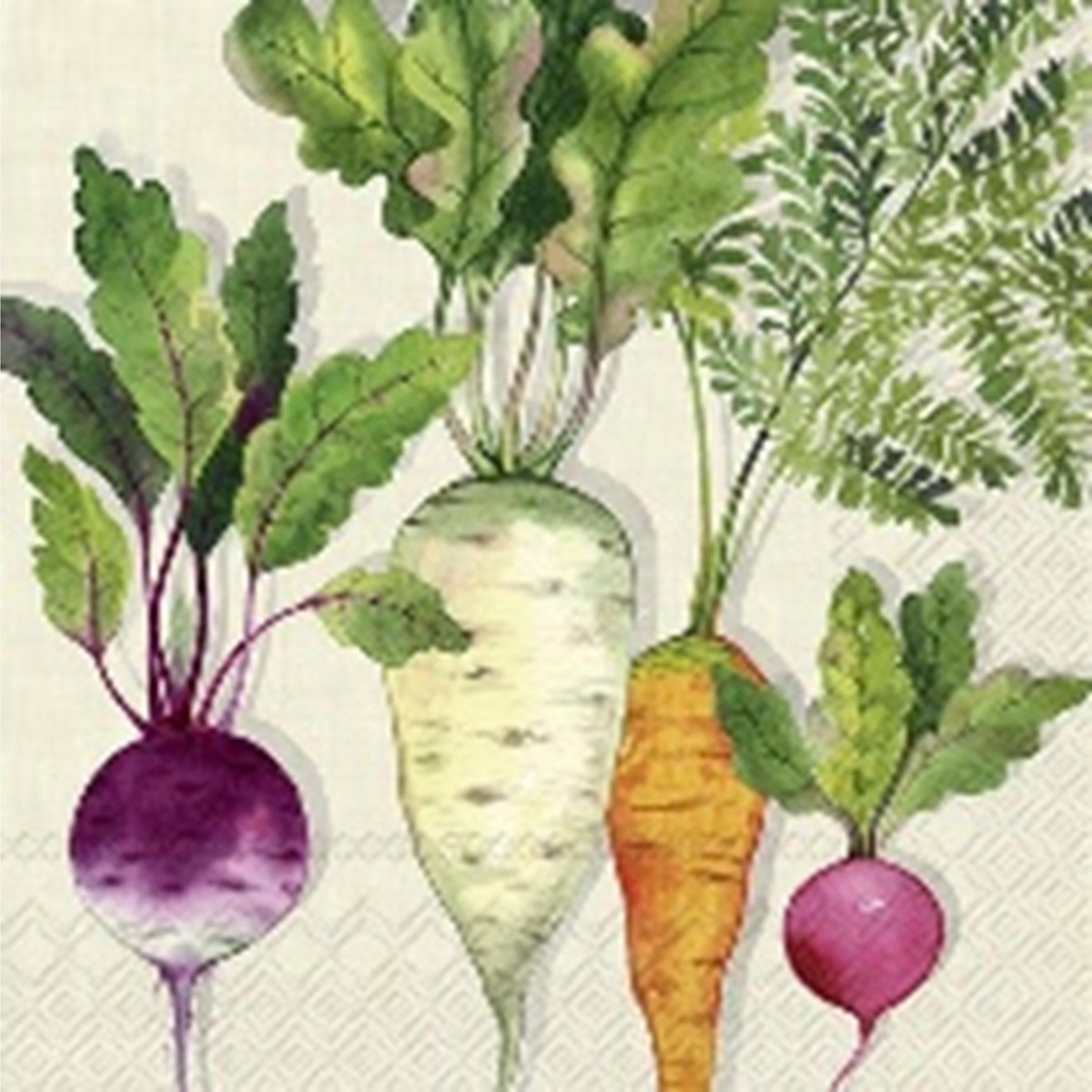 Ihr  Serviettes Lunch Root Vegetables  33x33cm