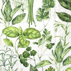 Ihr  Serviettes Lunch Variety of Herbs  33x33cm