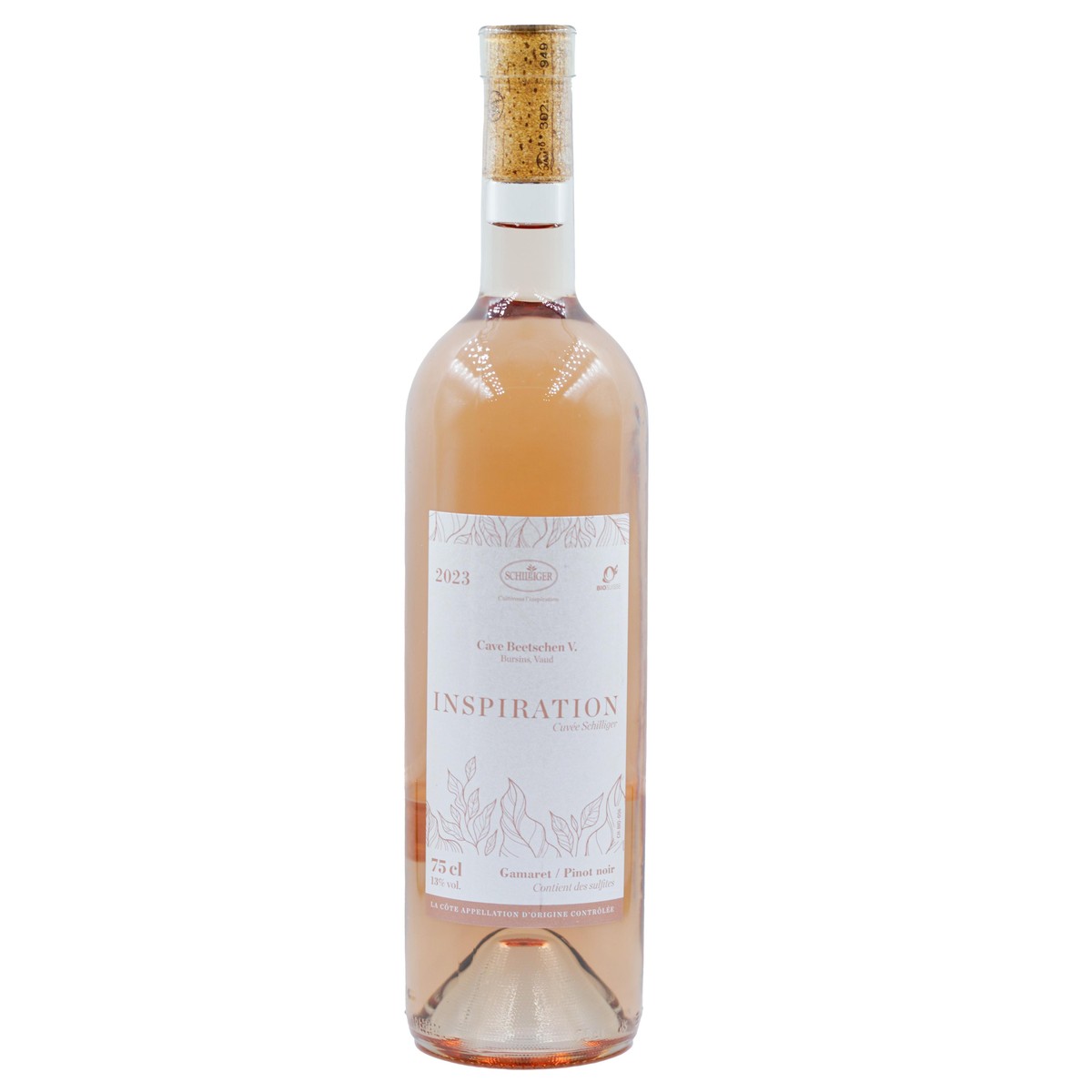   LA COTE  INSPIRATION , Cave Beetschen BIO Rosé  75cl