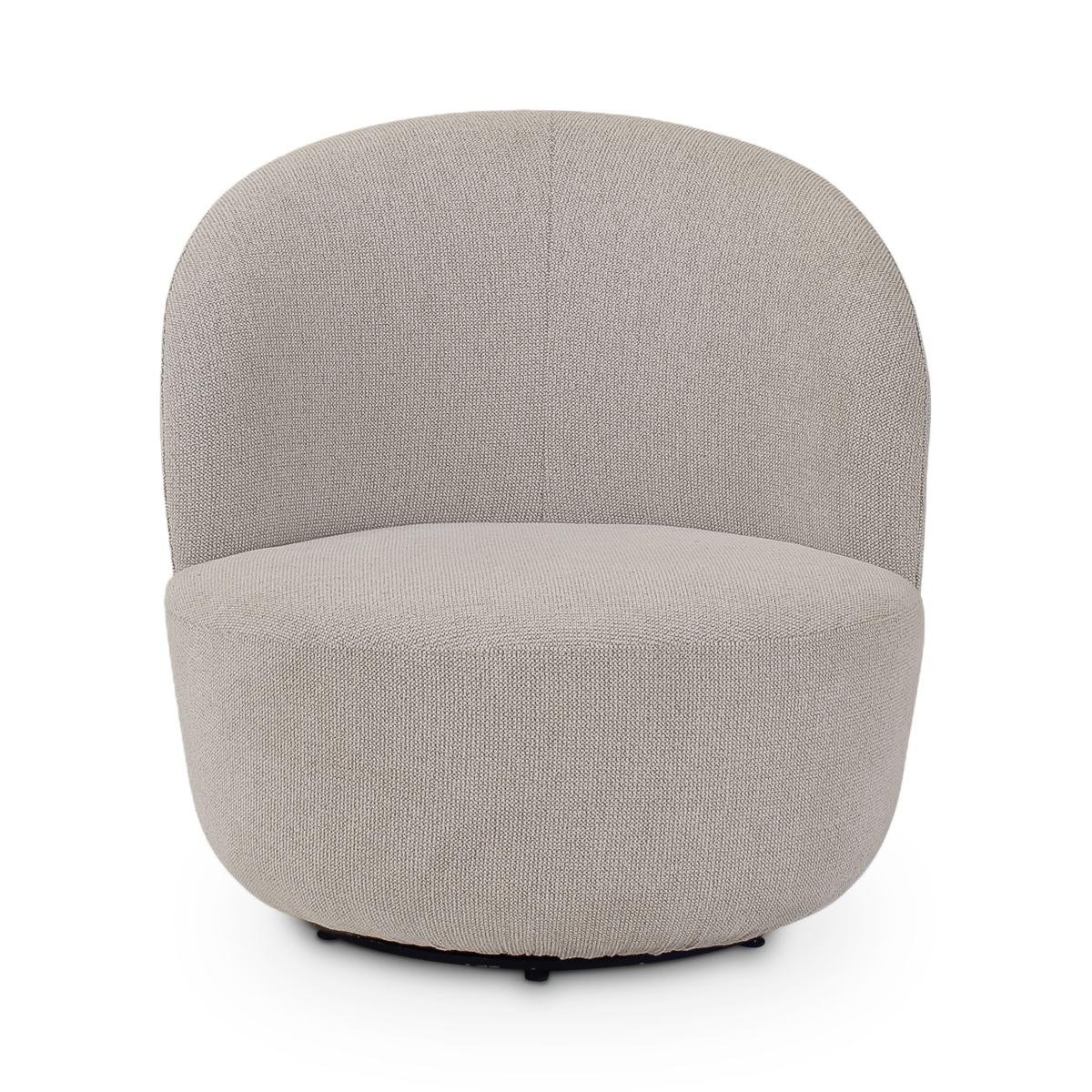 Castle Line Bolton Fauteuil Bolton pivotant Blanc écru 74x76xH74cm A38cm