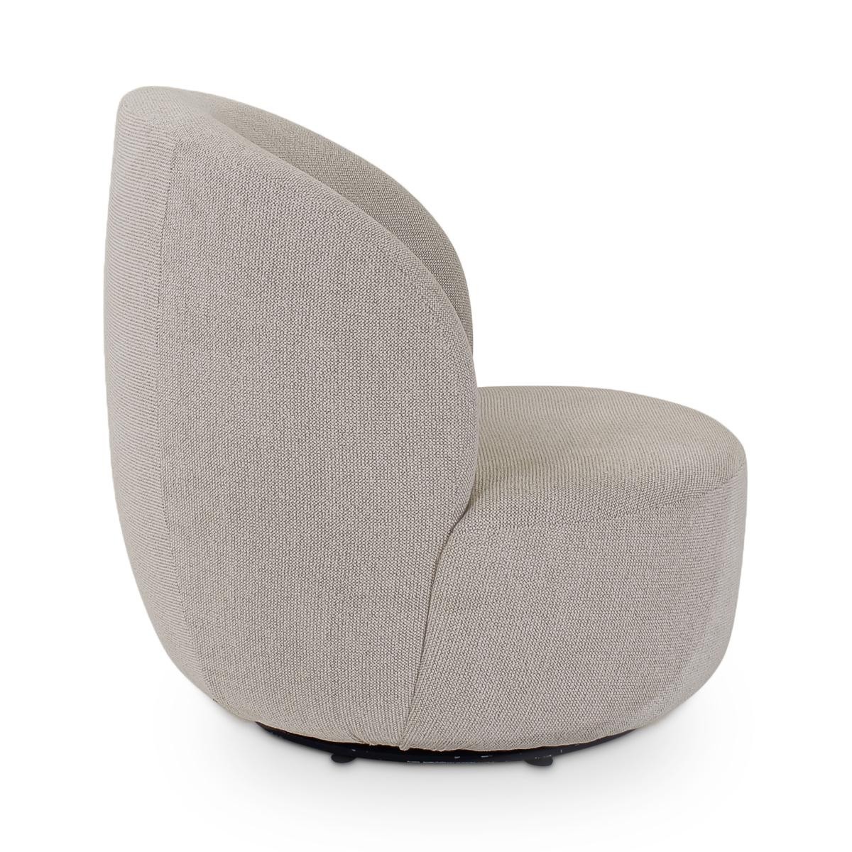 Castle Line Bolton Fauteuil Bolton pivotant Blanc écru 74x76xH74cm A38cm