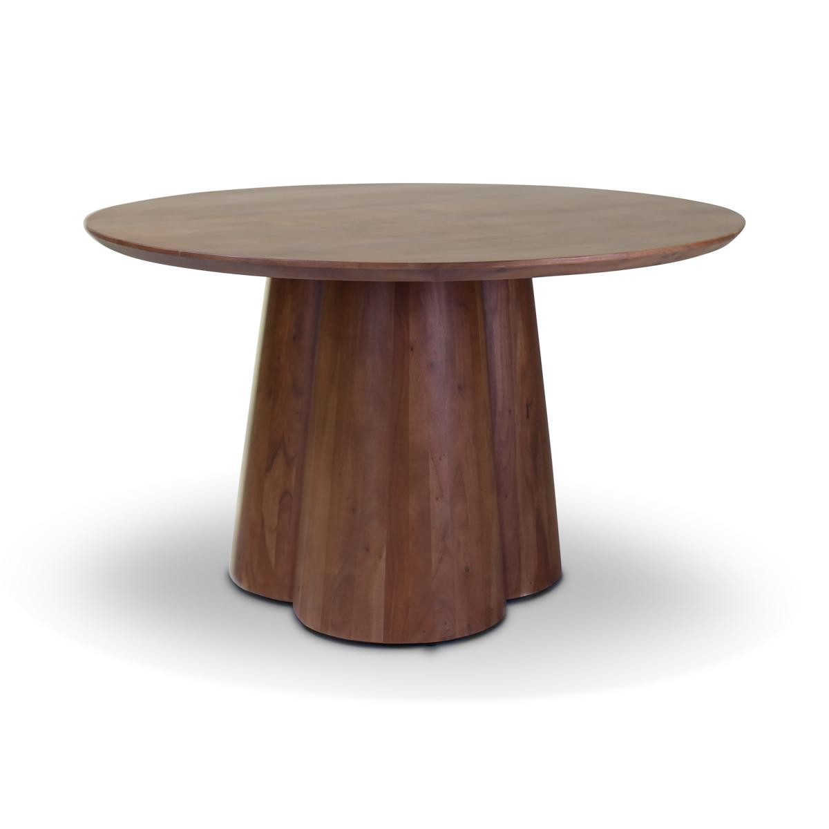 Castle Line Cobos Table Cobos ronde marron Brun tabac 130xH76cm