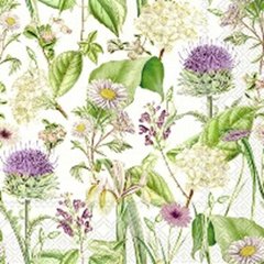 Ihr  Lunch Napkins WILDFLOWER cream  33X33