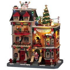 Lemax  Fête sur le toit du Père Noël  23.5x14.5x29cm