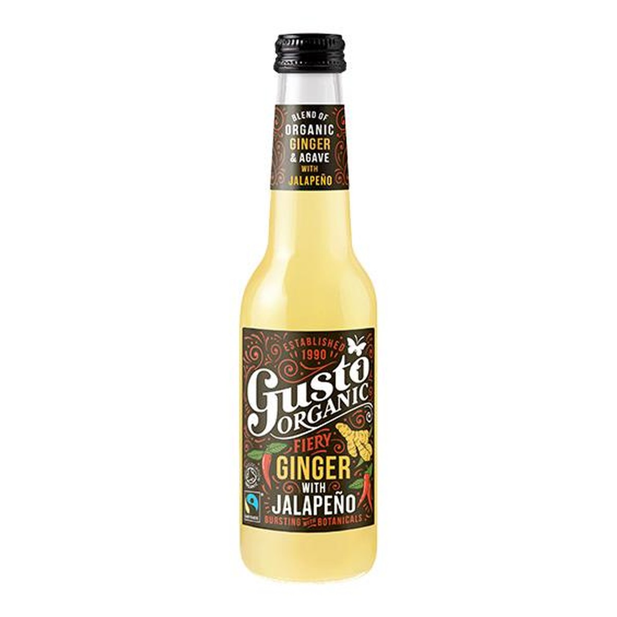  GUSTO ORGANIC Limonade Bio Gingembre-Jalapeños  275ml