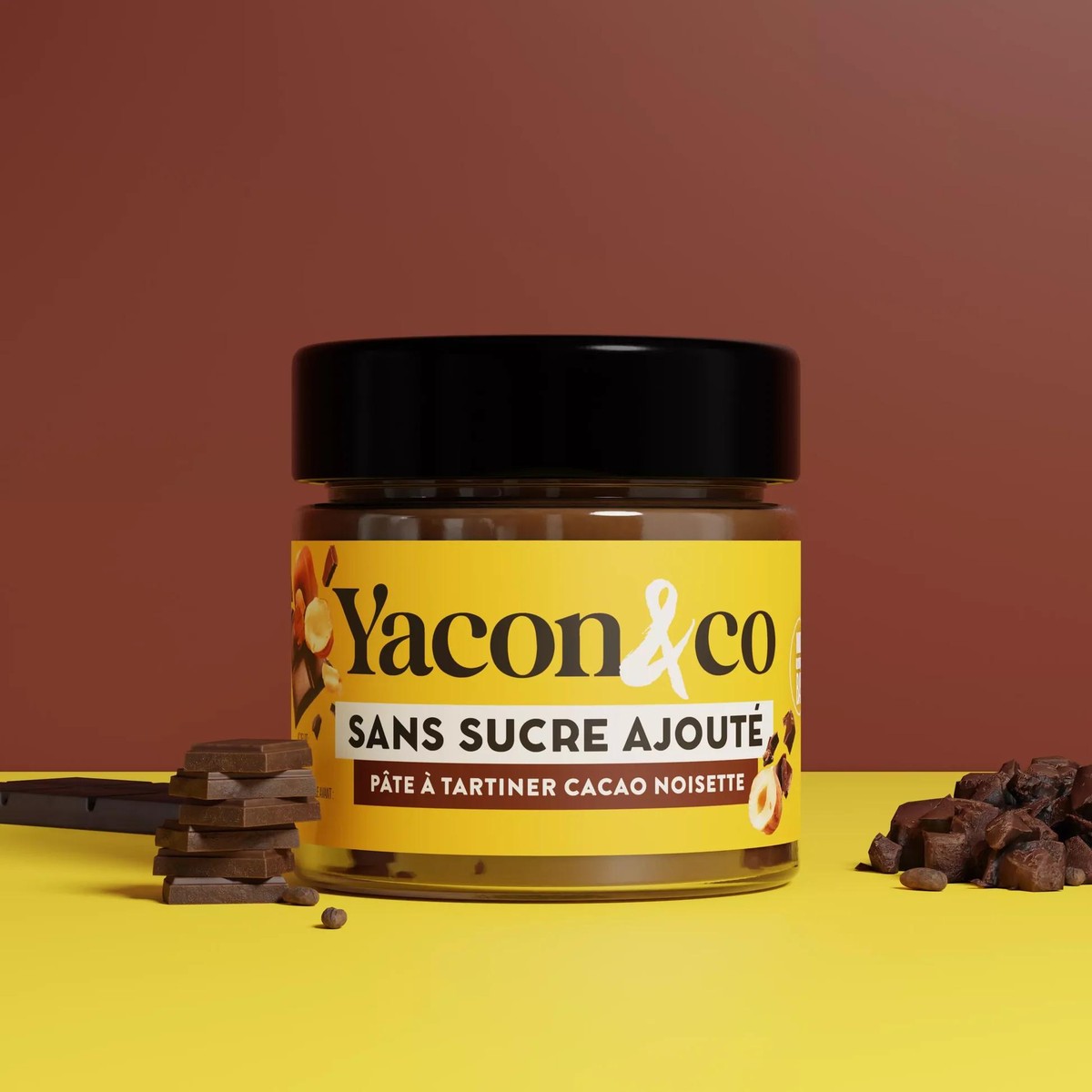 Yacon  Pâte à tartiner Yacon Cacao Noisette  200gr