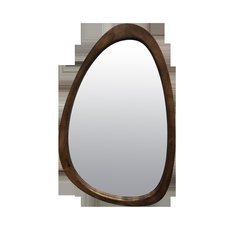   Miroir organique bois brun 40x60cm  40x60cm