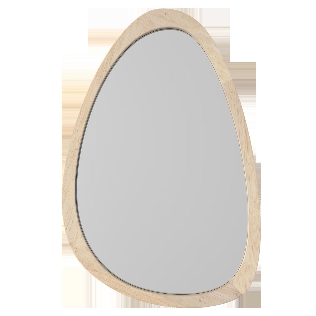   Miroir organique bois clair 40x60cm  40x60cm