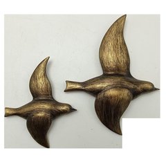   Lot deux oiseaux bronze  10X13/13,5X17CM