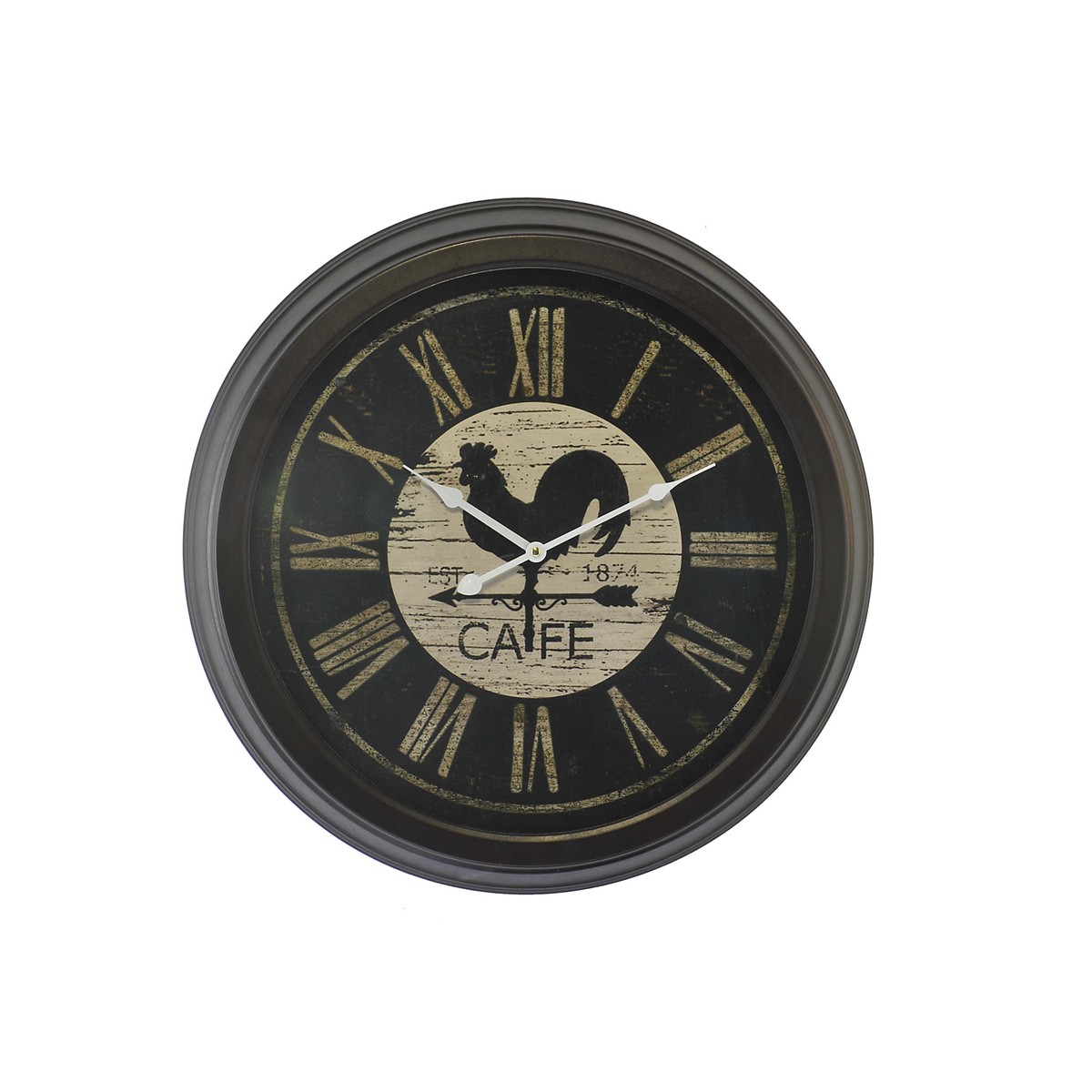   Horloge Coq vintage en bois 58cm  Diam 58cm