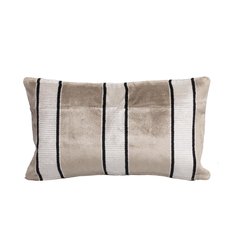 Thevenon  Housse de coussin Royal Jacquard Beige lin 50x30cm