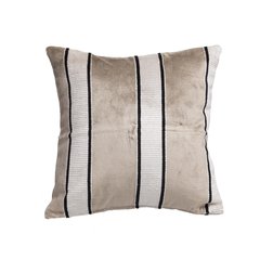 Thevenon  Housse de coussin Royal Jacquard Beige lin 45x45cm