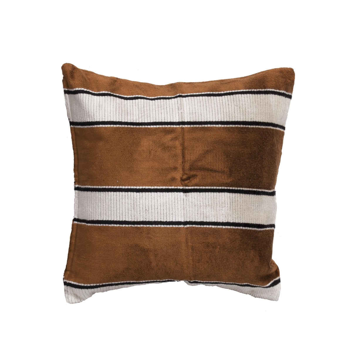 Thevenon  Housse de coussin Royal Jacquard Brun caramel 45x45cm