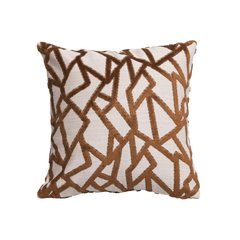 Thevenon  Housse de coussin Blues Jacquard Brun caramel 45x45cm