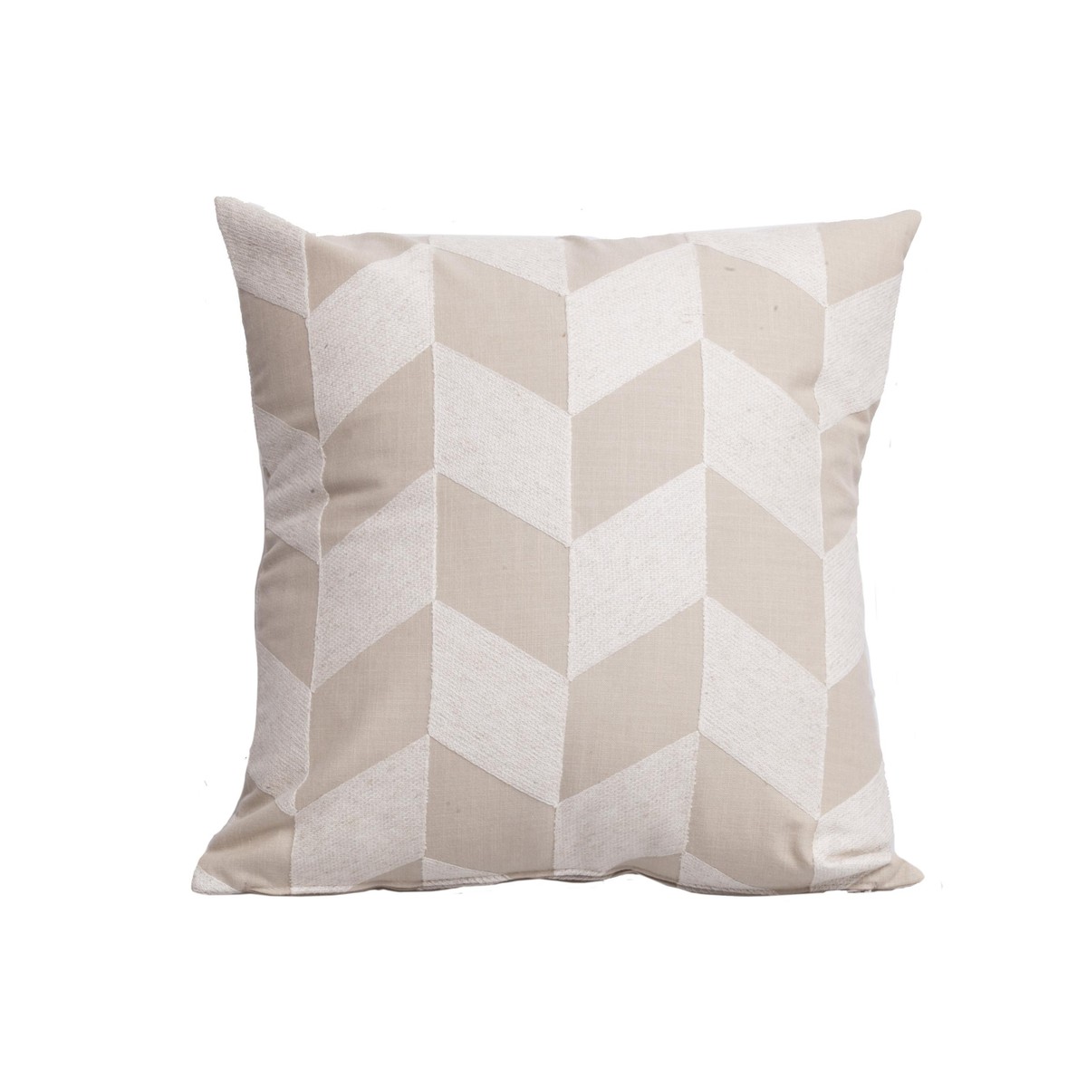 Thevenon  Housse de coussin Madison brodé Beige lin 45x45cm