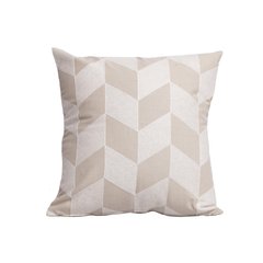 Thevenon  Housse de coussin Madison brodé Beige lin 45x45cm