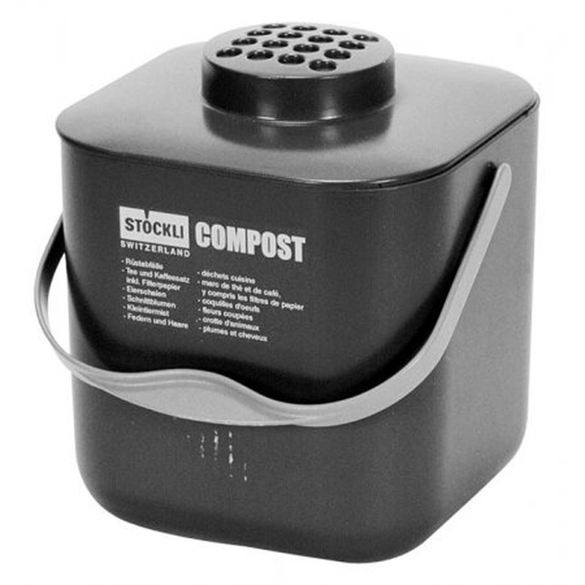   Bac compost POT avec filtre, vert  18.5x18.5x22 cm  5 litres