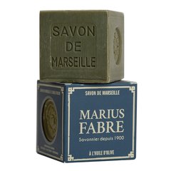Marius Fabre  Savon de Marseille VERT Brut 400 g à l'huile d'olive dans un étui NATURE  400g