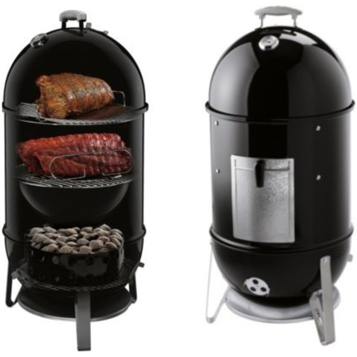 Weber Barbecues speciales Grill à charbon à charbon smokey mountain cooker. 47 cm. noir  50x50x106cm