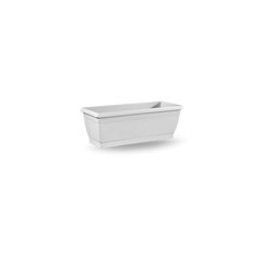 Veca  Jardiniere Roxanne Avec Plateau 50cm Bianco Blanc albâtre 50x20x16cm