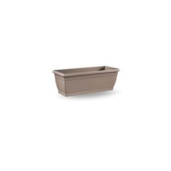 Veca  Jardiniere Roxanne Avec Plateau 60cm Avana Gris taupe 60x20x16cm