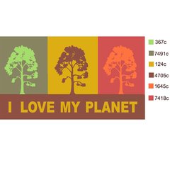 Schilliger Design  Paillasson Love my Planet  42x72cm