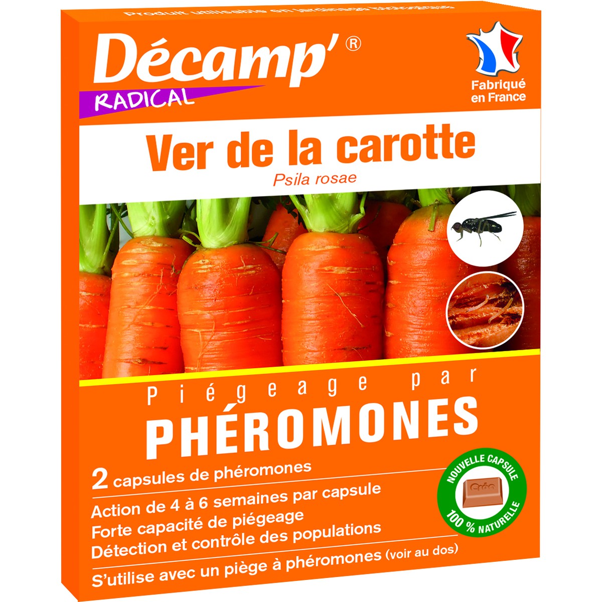 Décamp  Pheromone Contre Le Ver De La Carotte  2 Capsules  2 CAPSULES