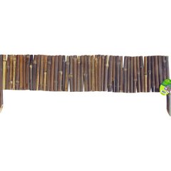 Nortene  BAMBOO BORDER   Bordure flexible droite en bambou noire Noir 0.35x1m