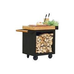 Ofyr MISE EN PLACE Mise en Place Table Black PRO 65 Teakwood  65x65cm