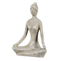 Schilliger Sélection Yoga Statue Yoga Sumatra 01I Desert M Gris touterelle L33.5xW21xH47.5cm