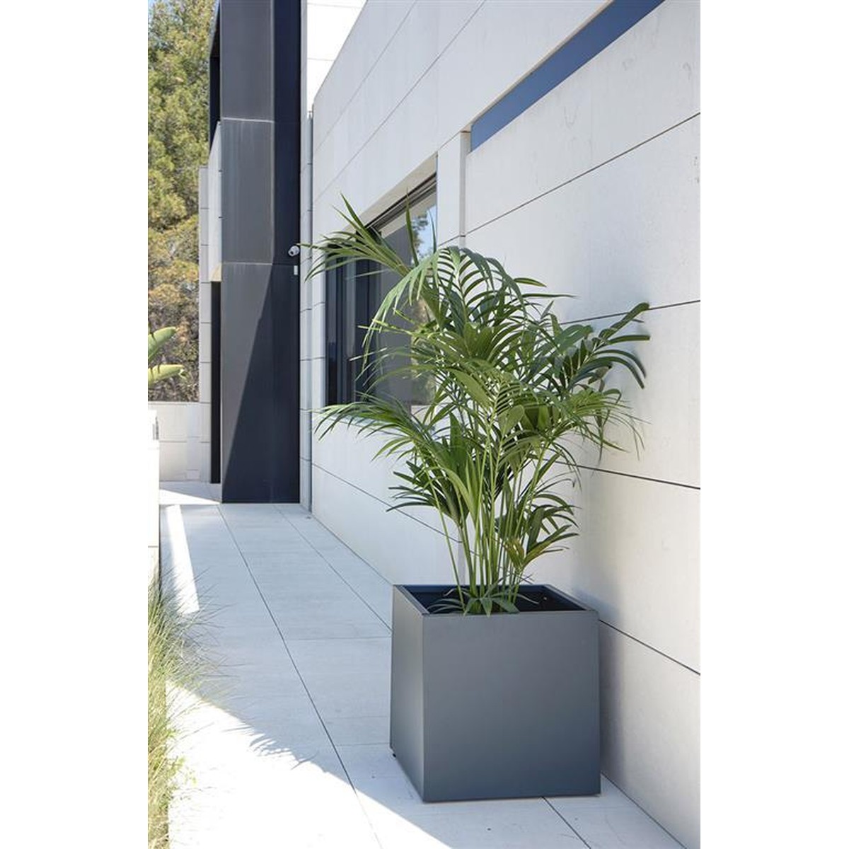   Metal Planter Cube 60x60x60cm Antracita Gris anthracite 60x60x60cm