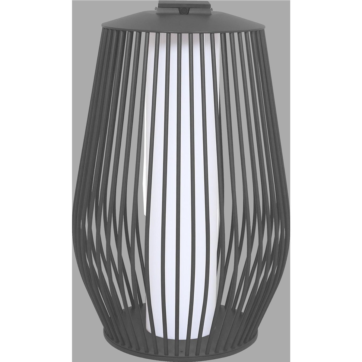 Les Jardins MANDALAY MANDALAY Lampe solaire et recharg.usb ALU gris espace 500 Lumens  40x40x84,5