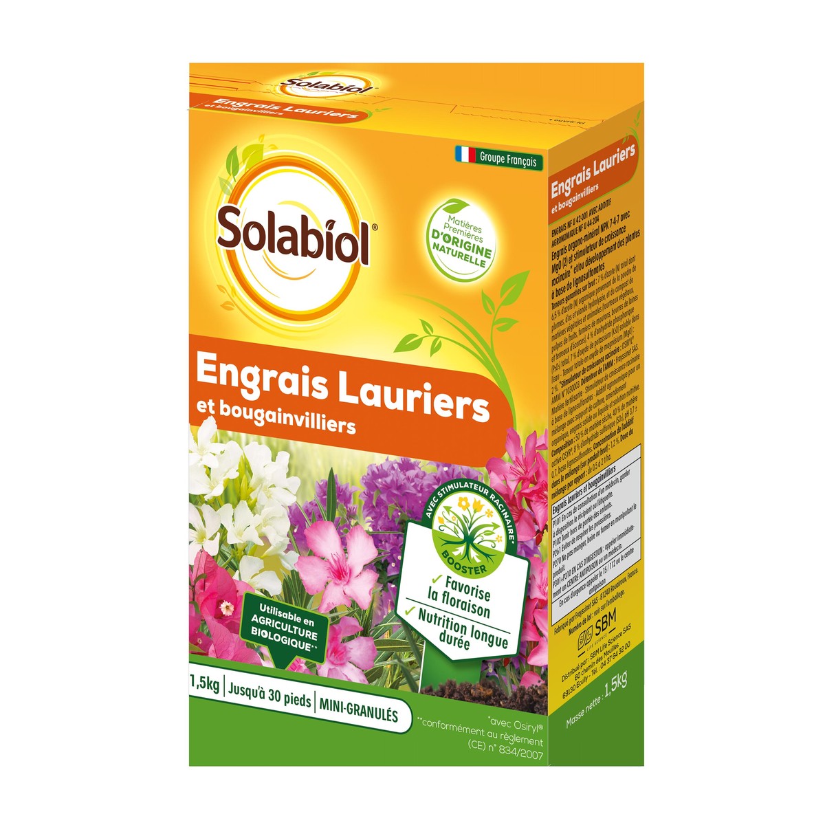   Engrais Lauriers Et Bougainvilliers 1,5Kg  