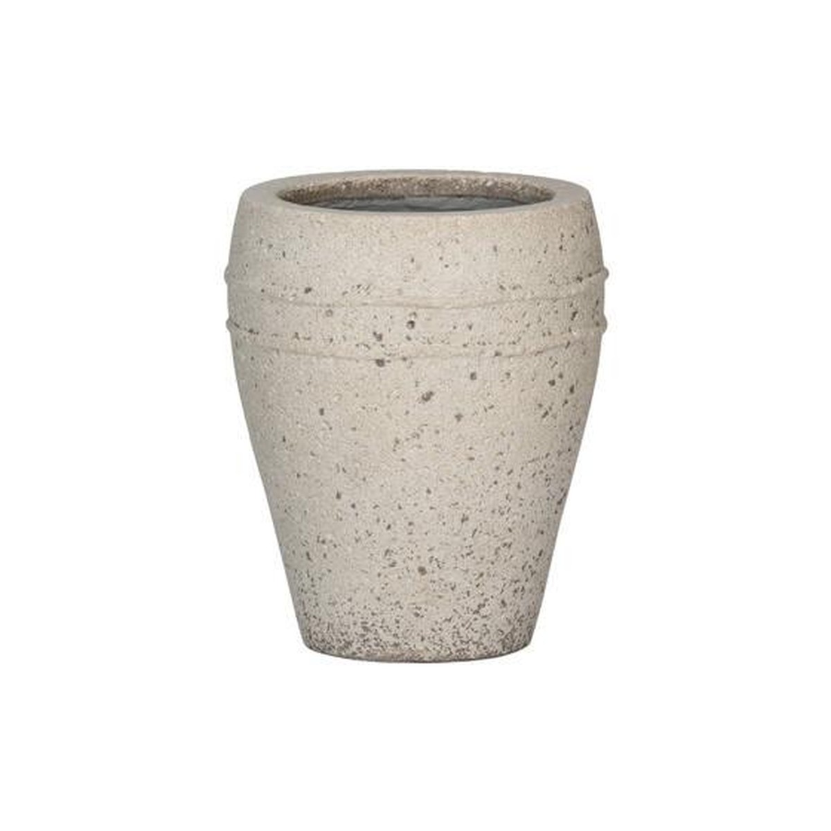 Potterypots Mediterranean Ares, S, Chalk White Beige lin 27X32cm 10L