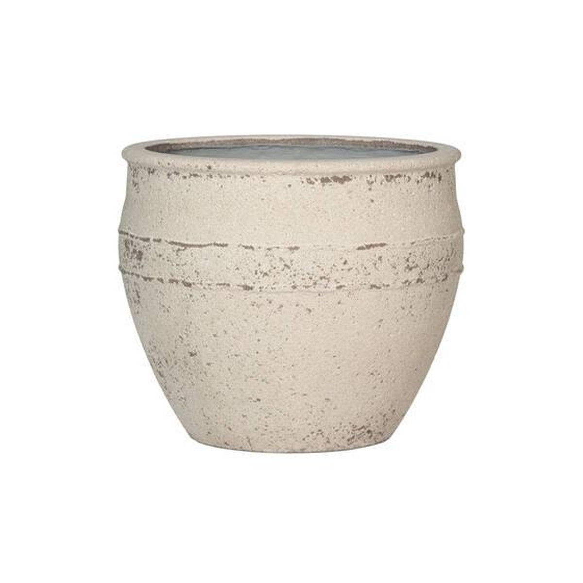 Potterypots Mediterranean Athena L, Chalk White Beige lin 53.5X45cm 64L