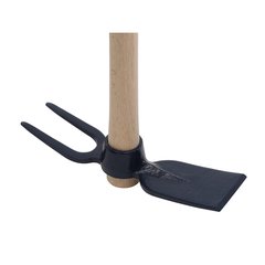 Spear & Jackson Petits outils de jardin Serfouette forgée panne et fourche de 2& cm manche bois 100% PEFC  46.5x21.7x5.5cm